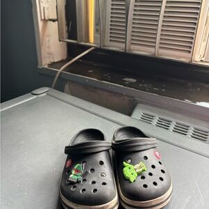 Kids Black Clogs with Fun Charms Star Wars